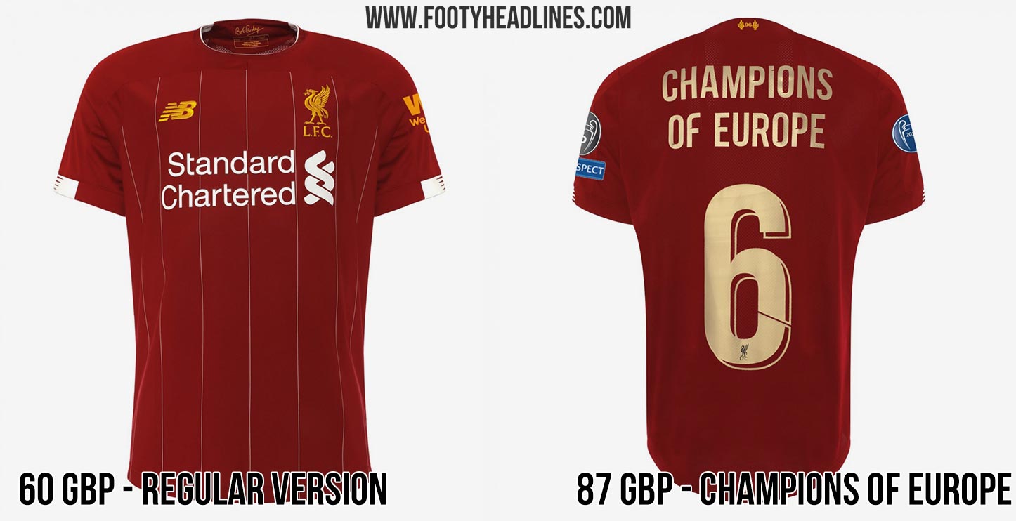 Liverpool shirt with 2024 badges